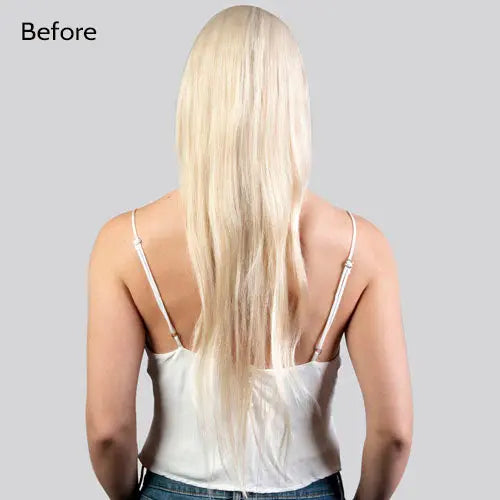 20" Classic Ash Blonde Clip-In Hair Extensions (180g) nobasicbeauty