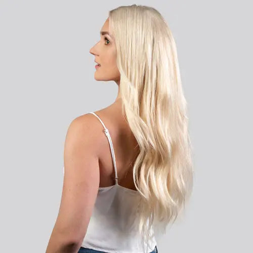 20" Classic Ash Blonde Clip-In Hair Extensions (180g) nobasicbeauty