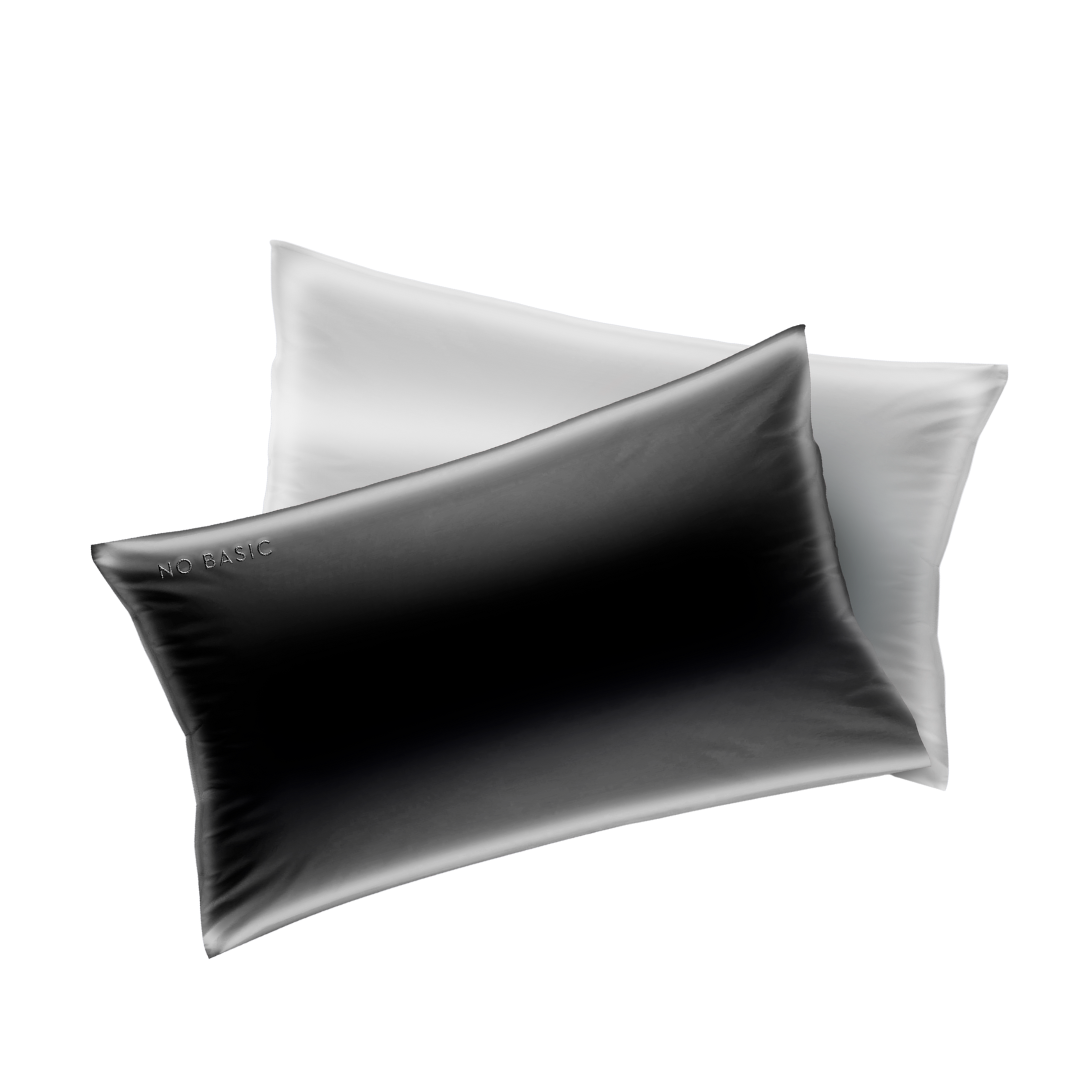 2 in 1 Pillowcase Envelope Black & Silver No Basic Beauty