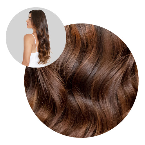 20" Triple Threat Classic Caramel Brown Clip-In Hair Extensions (180g) nobasicbeauty