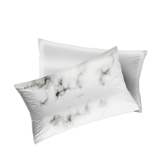 2 in 1 Pillowcase Envelope White & Marble No Basic Beauty